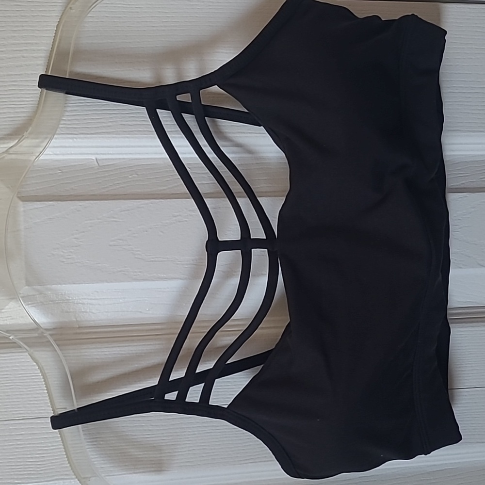 Betsey Johnson black sports bra